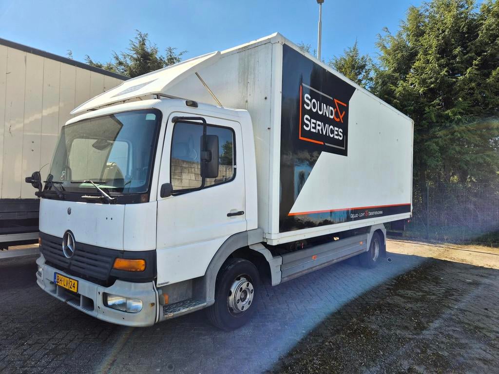Mercedes-Benz Atego 815 steel suspension laadklep.manual gea, Euro 2, 150 pk, Mercedes-Benz, Bedrijf