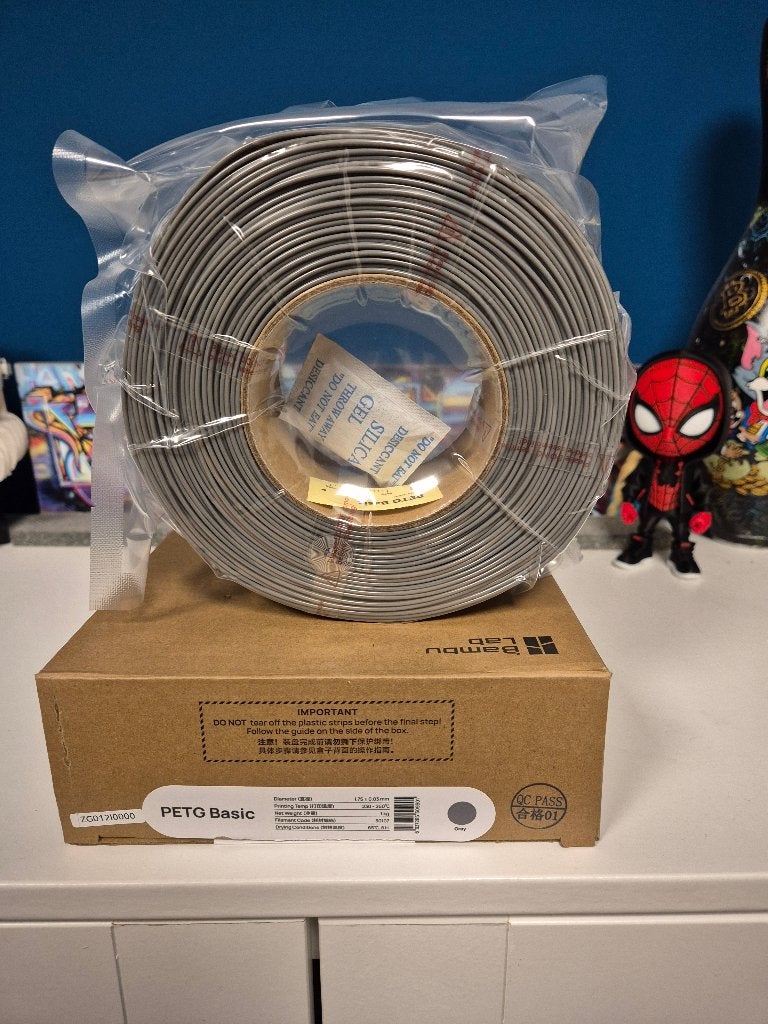 Bambu Lab PETG Basic Filament Grijs - Nieuw, Computers en Software, 3D-printerbenodigheden, Ophalen of Verzenden, Nieuw, Filamentrollen