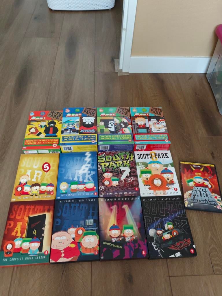 South Park Seizoen 1-12 + Film Bigger, Longer & Uncut DVD, Cd's en Dvd's, Vanaf 16 jaar, Boxset, Ophalen of Verzenden, Zo goed als nieuw