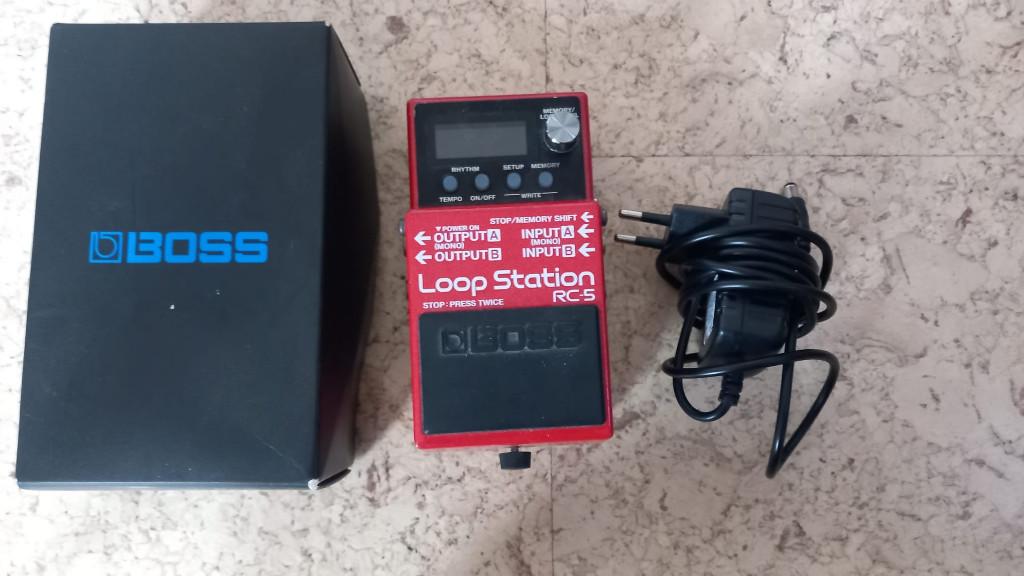 boss rc-5 loopstation/pedaal met originele doos + adapter, Muziek en Instrumenten, Effecten, Ophalen of Verzenden, Zo goed als nieuw