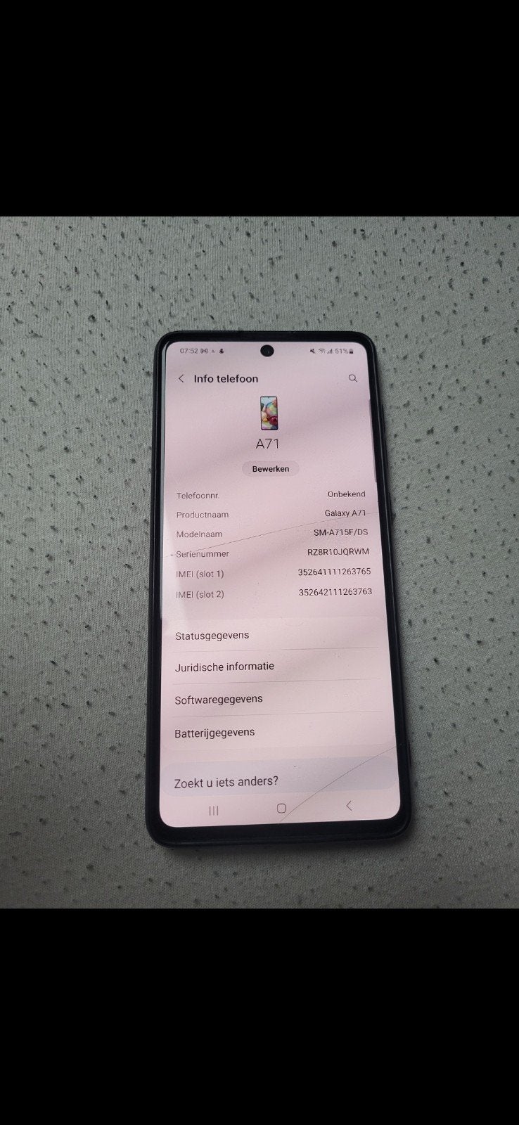 Samsung telefoon a72 met hoesje erbij, Telecommunicatie, Mobiele telefoons | Samsung, 128 GB, Ophalen of Verzenden, Zwart, Galaxy A