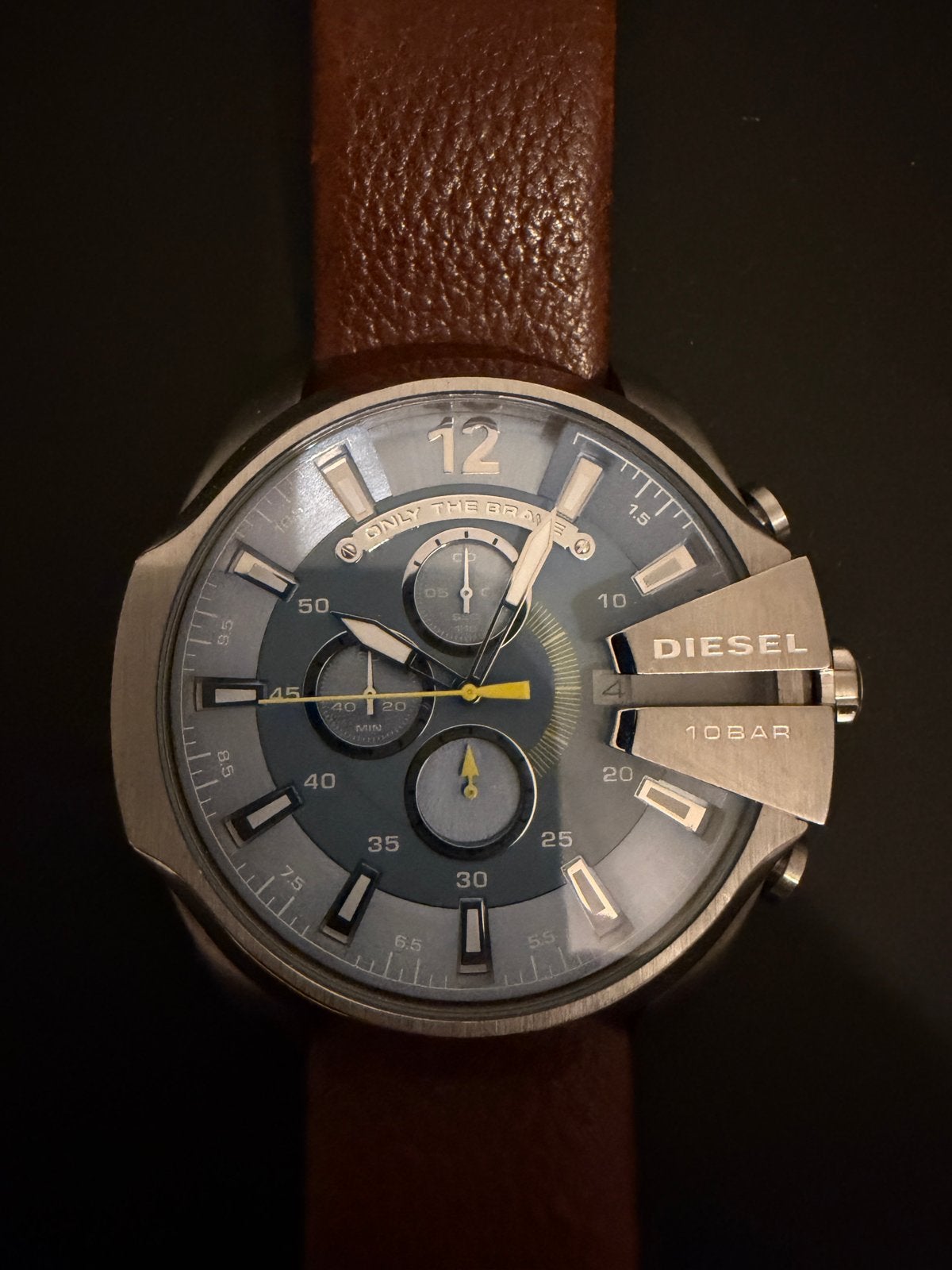 Diesel Only The Brave Herenhorloge DZ-4281, Sieraden, Tassen en Uiterlijk, Overige merken, Staal, Polshorloge, Ophalen of Verzenden