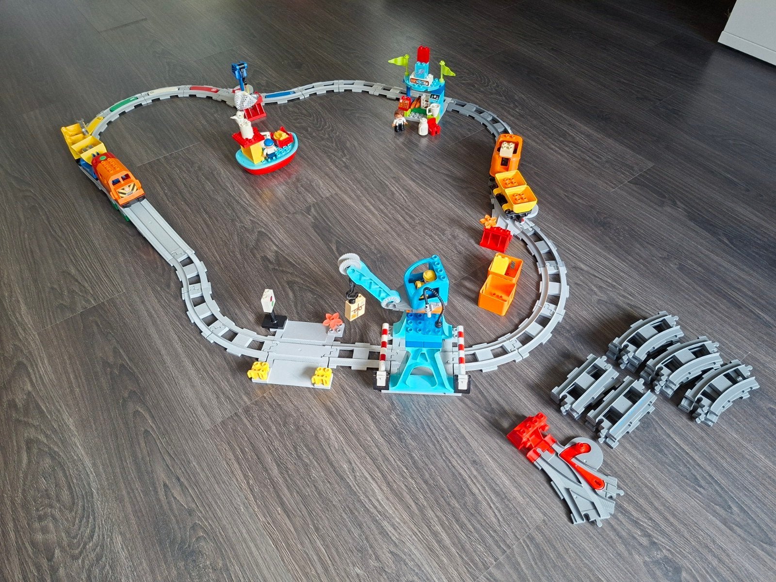 Duplo Goederentrein 10875 met extra's!!, Ophalen of Verzenden, Gebruikt