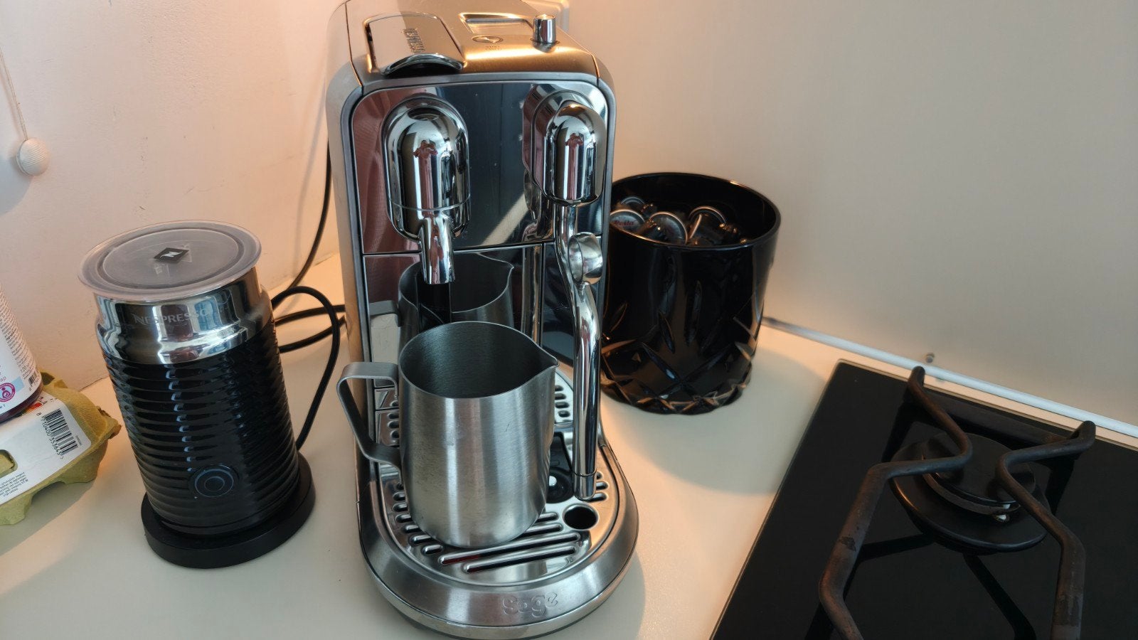 Nespresso Creatista Plus met Melkopschuimer, Witgoed en Apparatuur, Koffiezetapparaten, Koffiepads en cups, Espresso apparaat