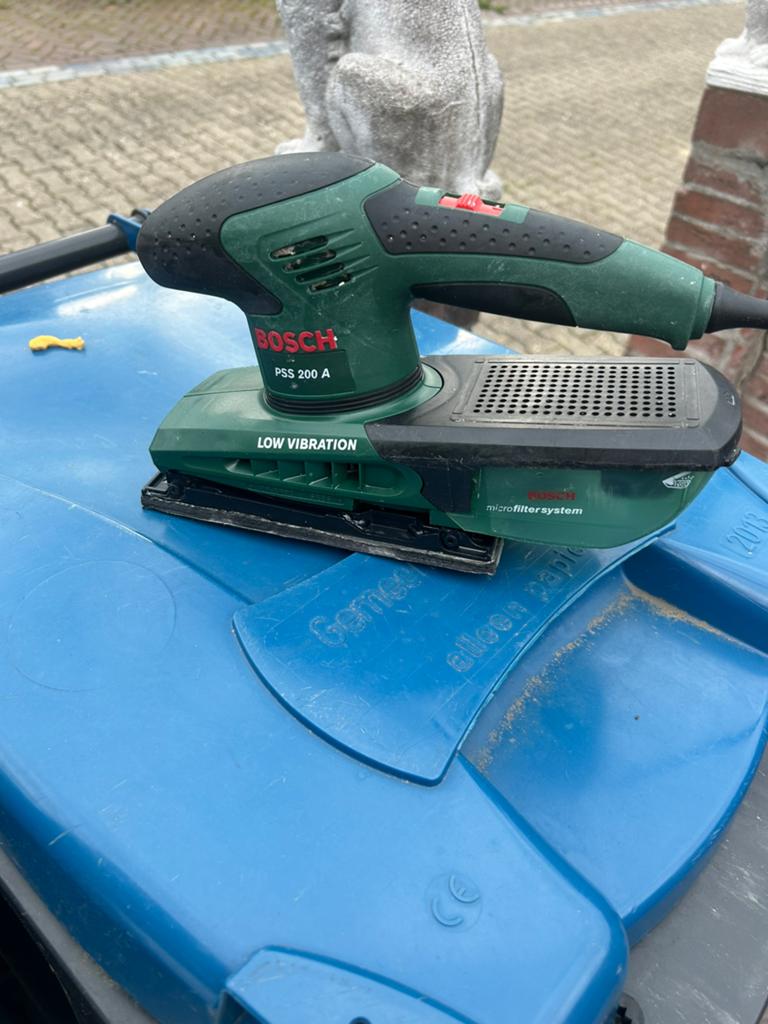Bosch PSS 200 A Vlakschuurmachine - Gebruikt, Ophalen, Gebruikt, Minder dan 600 watt, Vlakschuurmachine