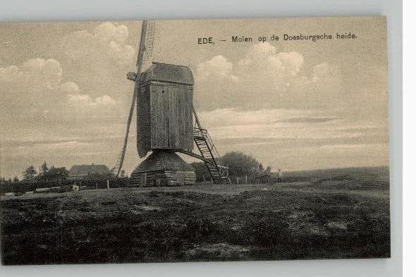 Ede Molen op de Doesburgsche heide, Verzenden, Voor 1920, Ongelopen, Gelderland