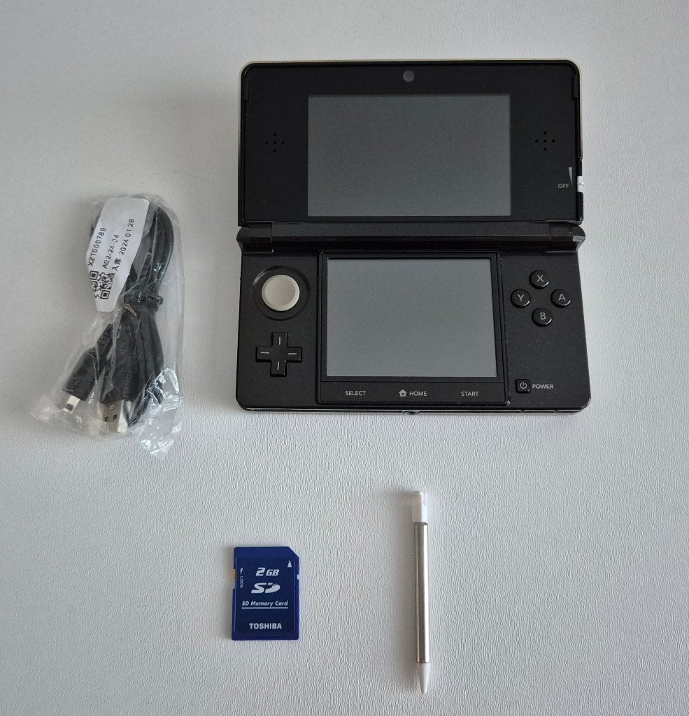Nintendo 3DS Console Cosmo Black, Spelcomputers en Games, Spelcomputers | Nintendo 2DS en 3DS, Gebruikt, 3DS, Zwart, Ophalen of Verzenden