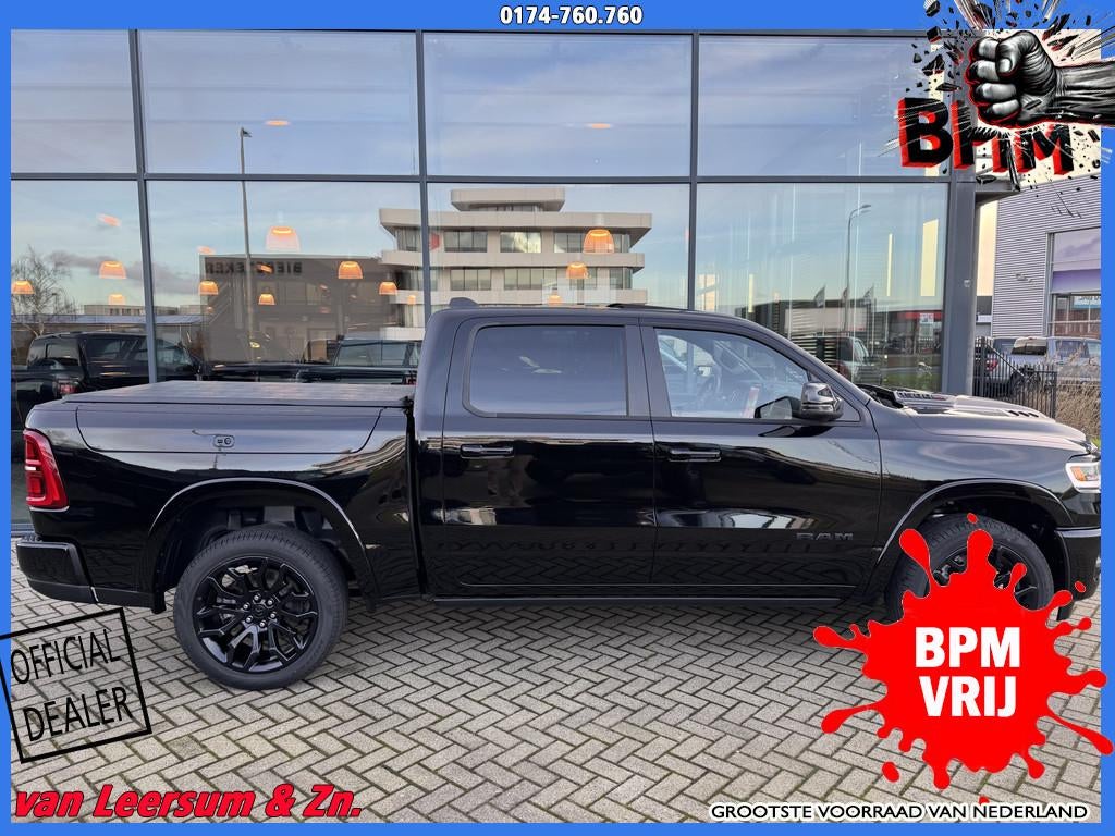 Dodge Ram 1500 Limited Night 540 PK | DE MEEST LUXUEUZE | Ma, Automaat, Zwart, Zwart, Leder