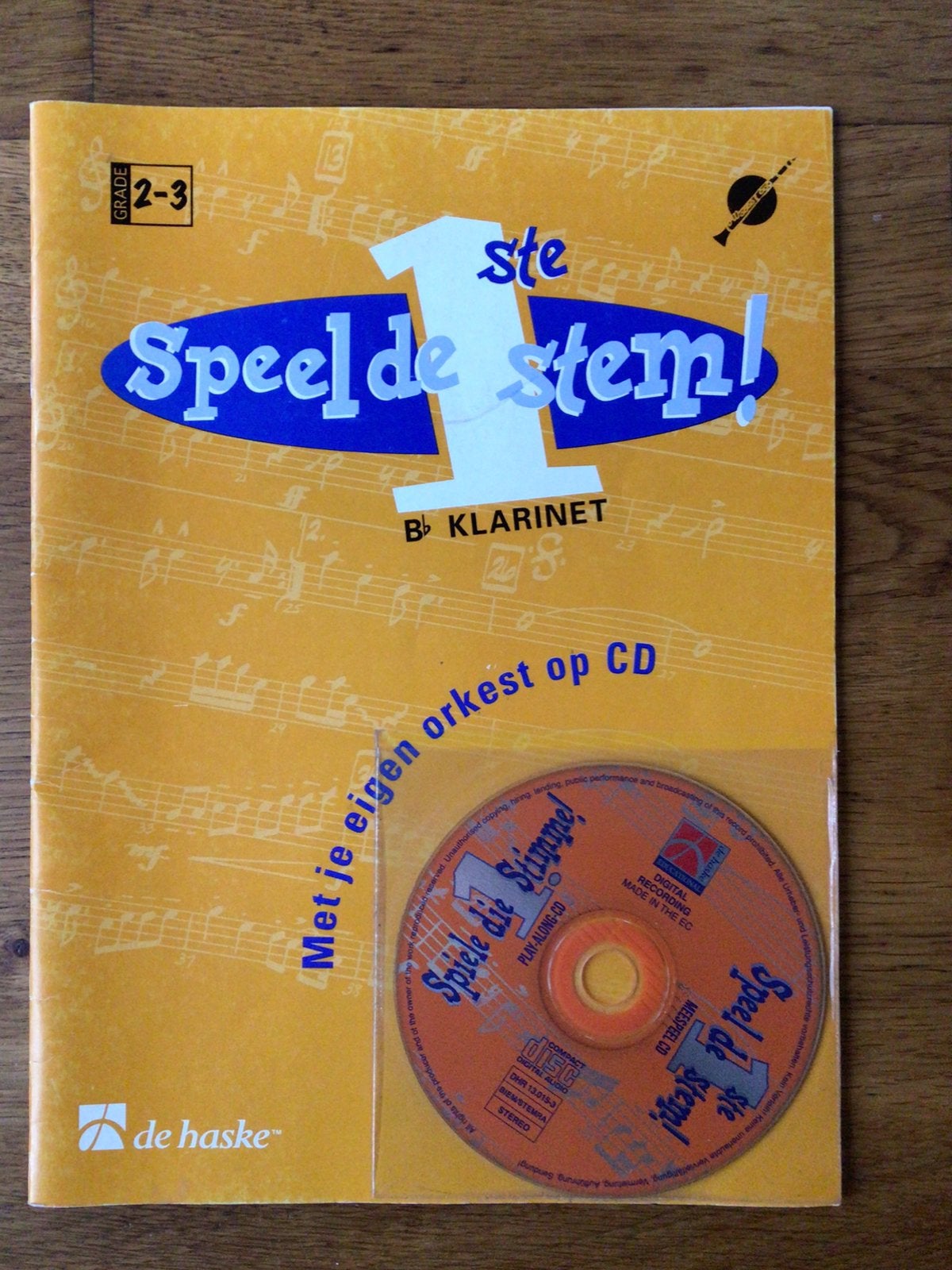Speel de 1e stem, grade 2-3, voor Bb Klarinet, incl cd, Muziek en Instrumenten, Bladmuziek, Les of Cursus, Ophalen of Verzenden