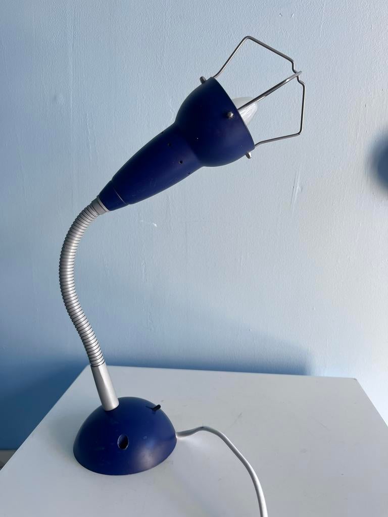 Vintage blauwe wandspot Ikea jaren 90. Type V0009, Huis en Inrichting, Lampen | Wandlampen, Ophalen of Verzenden, Zo goed als nieuw