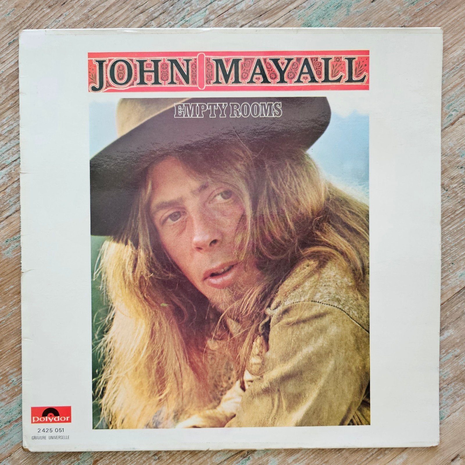 John Mayall - Empty Rooms LP (Polydor, 1970), LP, Gebruikt, Ophalen of Verzenden, Inclusief binnenhoes