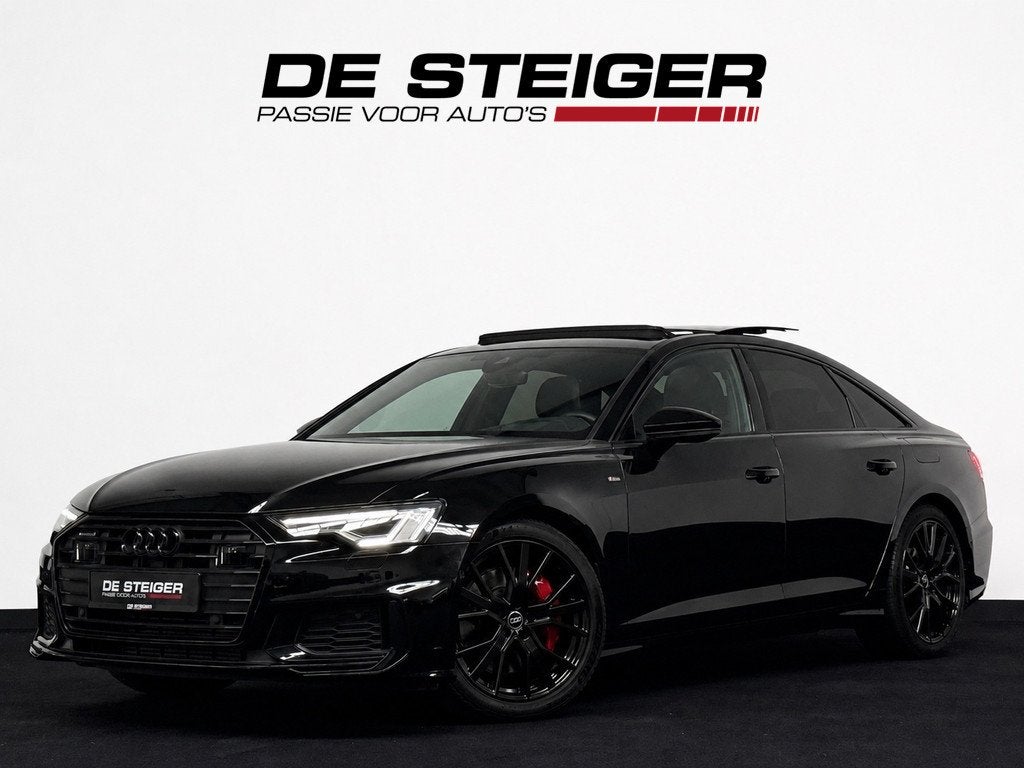 Audi A6 Limousine 55 TFSI e quattro S6 Competition ACC Pano, Auto's, Audi, Automaat, Gebruikt, Zwart, 4 cilinders
