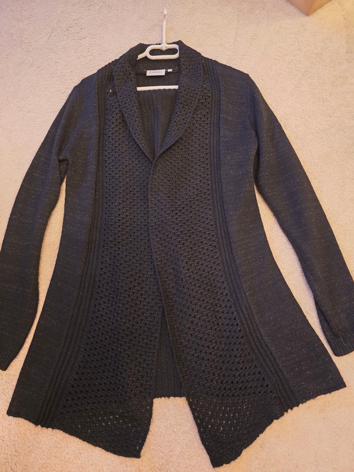 Lurex glitter vest zwart ajour (C&A Canda) – Maat S – NIEUW, Kleding | Dames, Ophalen of Verzenden, Nieuw, Maat 36 (S), Zwart