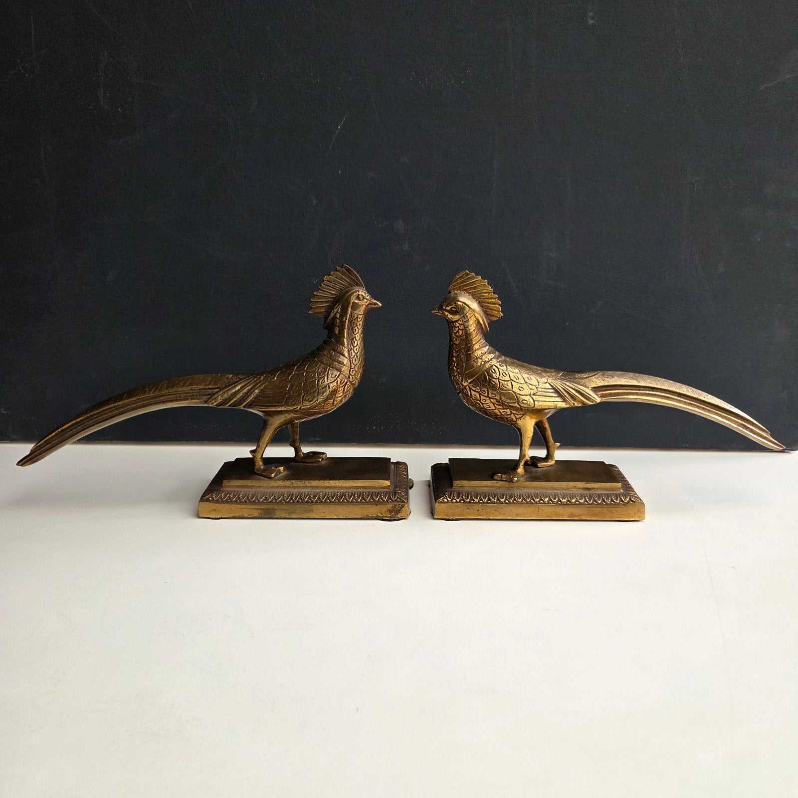 stel art deco fazanten, Antiek en Kunst, Ophalen of Verzenden