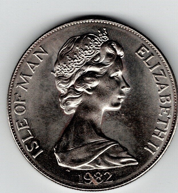 23-1947 Man 1 crown 1982, Ophalen of Verzenden, Overige landen, Losse munt