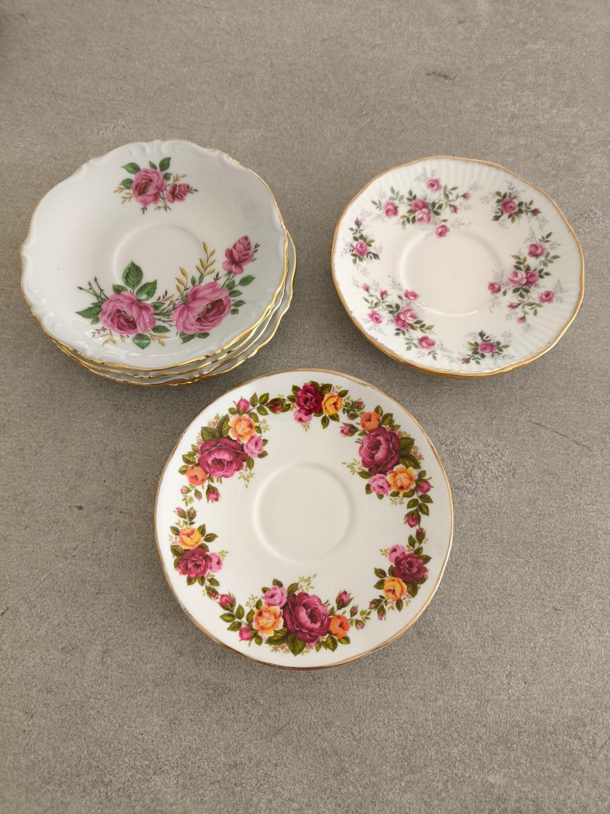 Schoteltjes/gebaksbordjes vintage, Antiek en Kunst, Ophalen of Verzenden