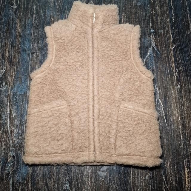 wollen bodywarmer 100% schapenwol – bruin – maat XL, Bruin, Blomwol, Maat 46/48 (XL) of groter, Nieuw