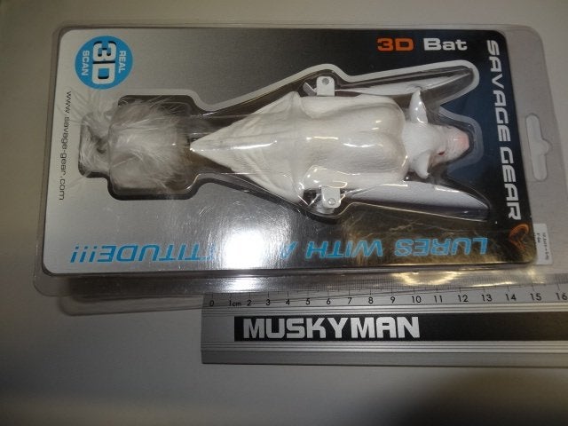 Kunstaas: Savage Gear 3D Bat 12,5 cm Crawling Topwater, Verzenden, Nieuw, Overige typen