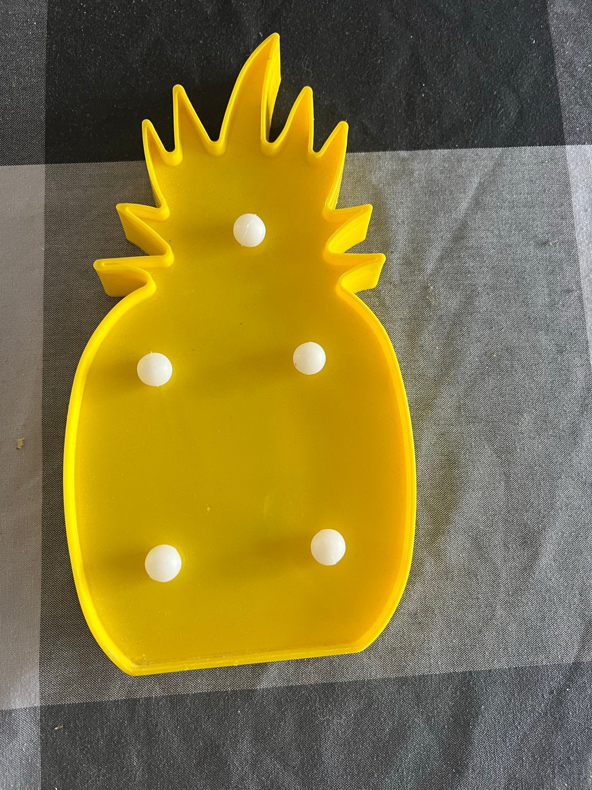 Leuke ananas LED lamp op batterijen, Overige merken, Kunststof, Geel, Overige fittingen