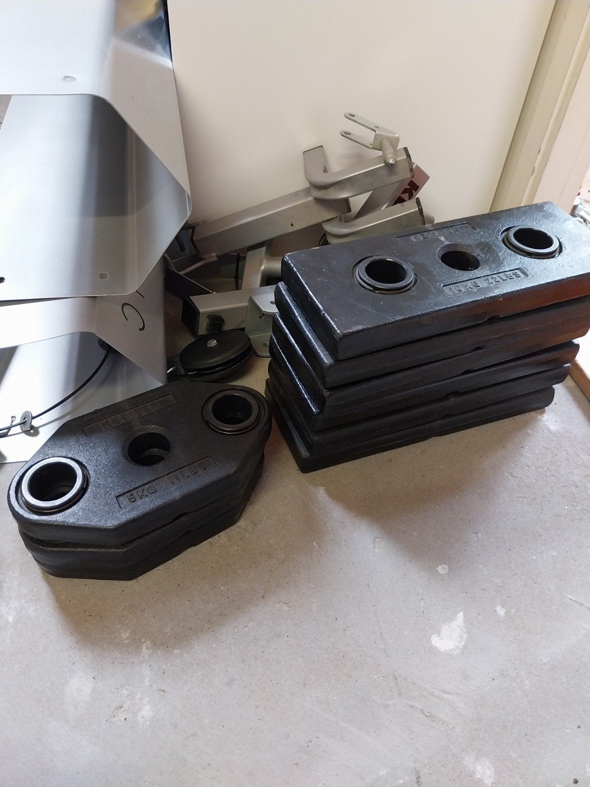 Kettler krachtstation gewichten - 75 kg totaal, Ophalen