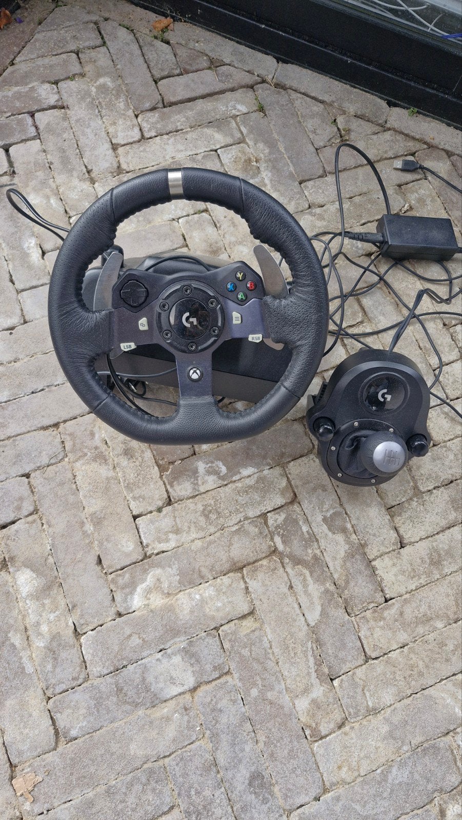 Logitech G920 Driving Force racestuur met shifter, Racestuur, Gebruikt, Xbox, Force feedback