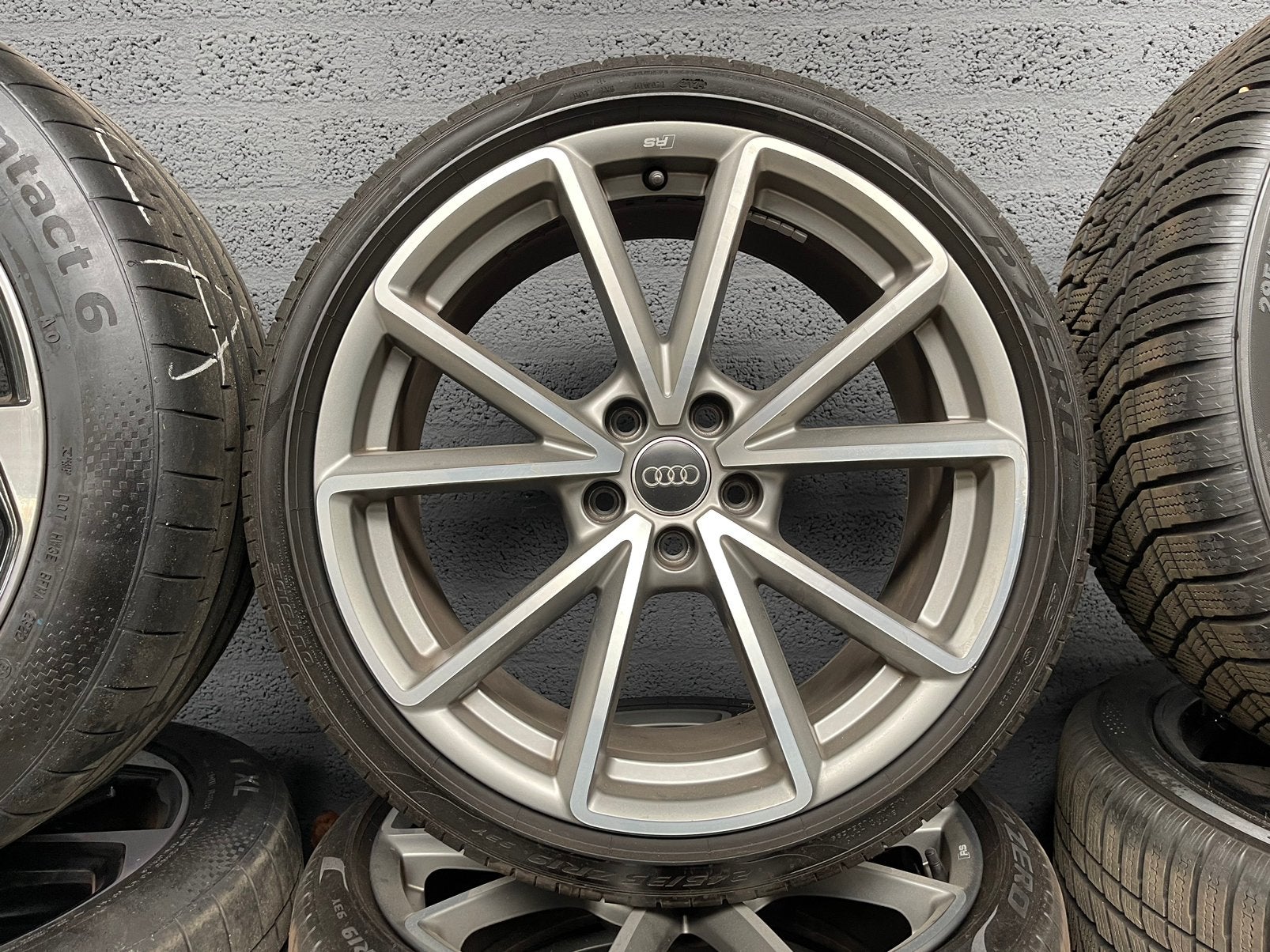 19” originele Audi A4 wielen/velgen pirelli 245/35R19., Auto-onderdelen, Banden en Velgen, 19 inch, 245 mm, Velg(en), Ophalen of Verzenden