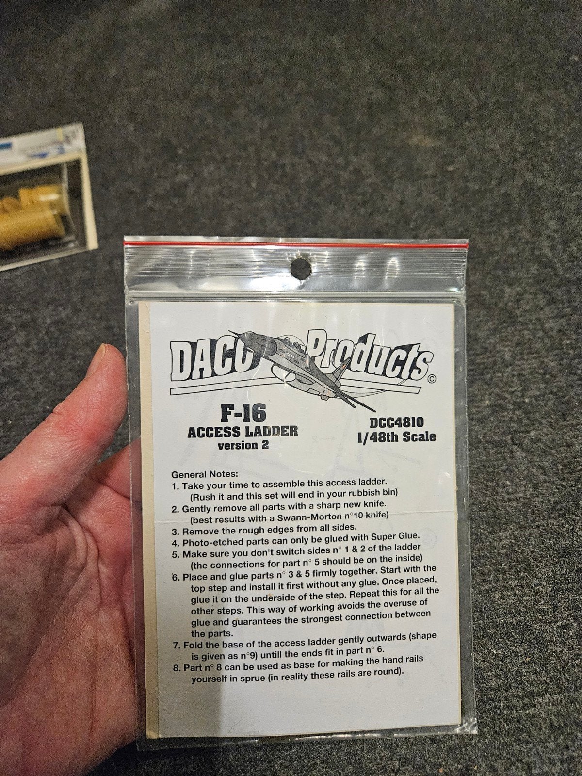 DACO Products F-16 Access Ladder versie 2 (1/48 schaal), Ophalen of Verzenden