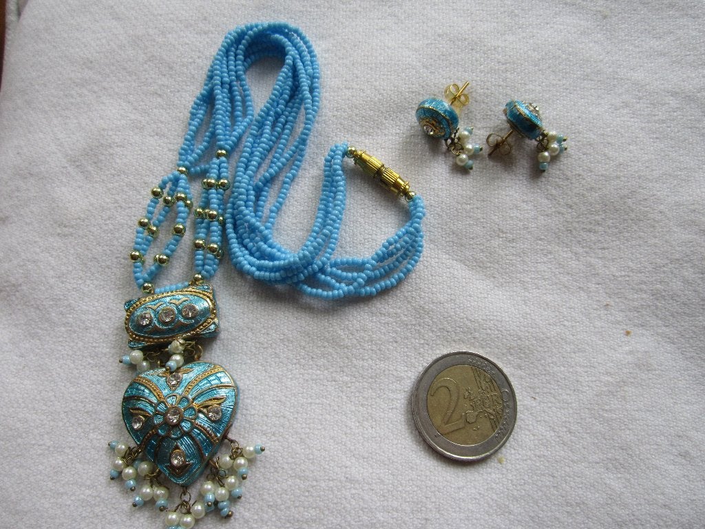 41.  Oude ketting+oorbellen, Ophalen, Overige materialen, Ketting