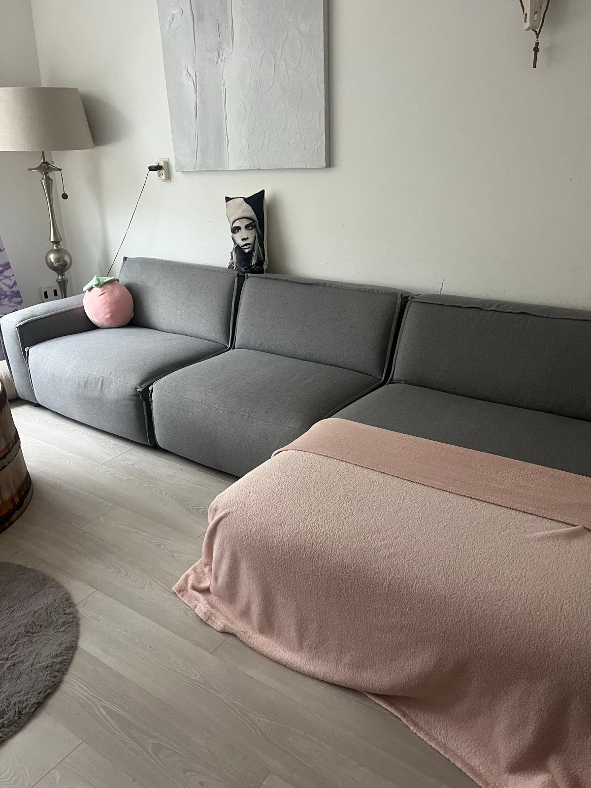 Leen Bakker Brooklyn Hoekbank - 3-delig met loungegedeelte, Huis en Inrichting, Banken | Bankstellen, Gebruikt, Hoekbank, 300 cm of meer