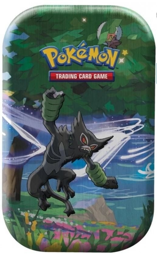 Pokemon -Shining Fates Zarude Tin met 50 verschillende kaart, Ophalen of Verzenden, Zo goed als nieuw, Meerdere kaarten, Foil