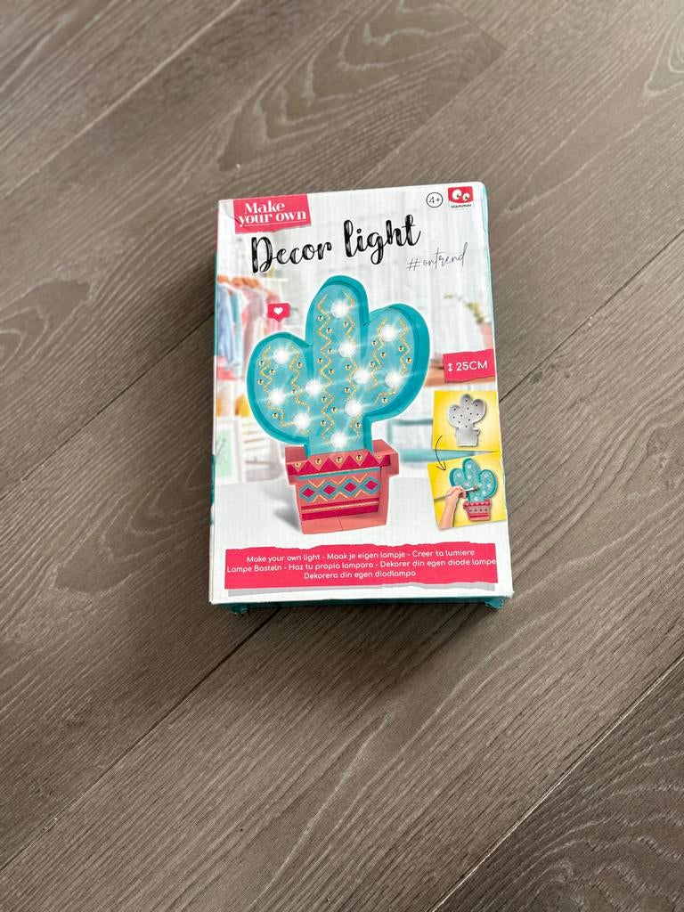 Maak je eigen Decor Light - Cactus LED lamp, Huis en Inrichting, Lampen | Overige, Nieuw, Ophalen of Verzenden