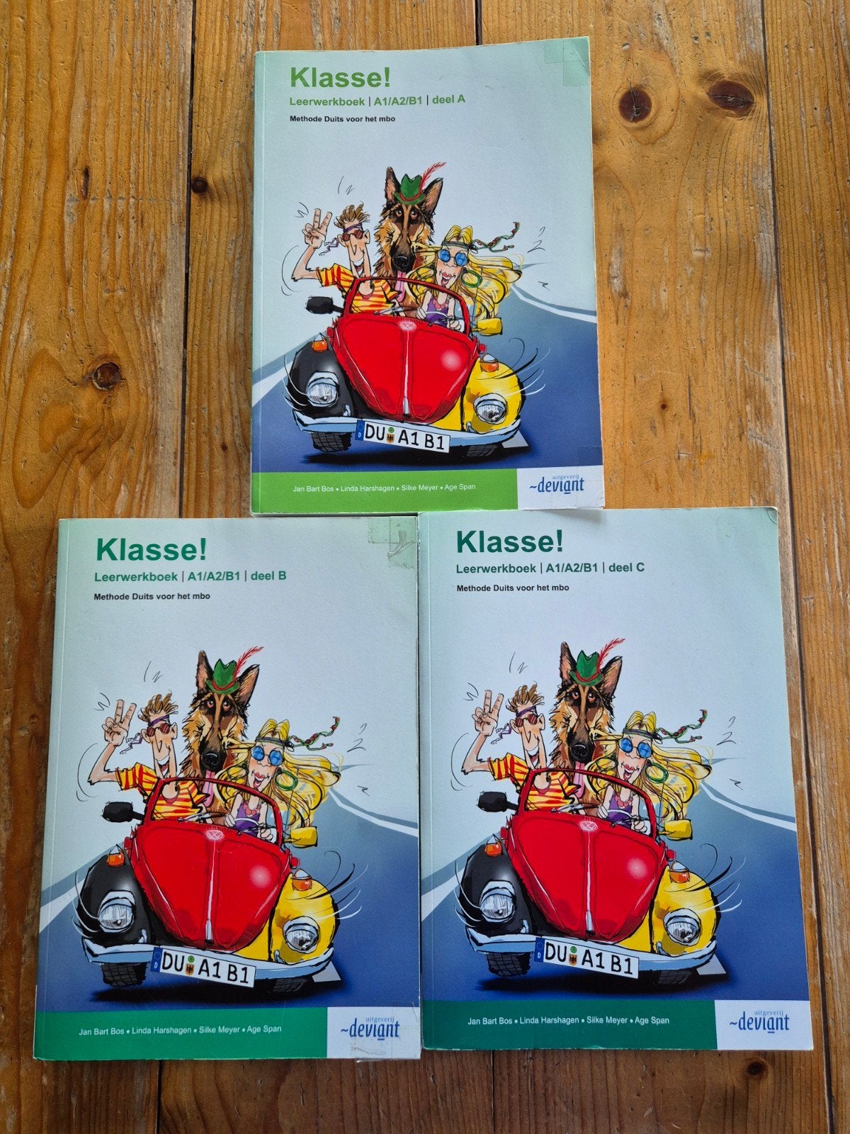 Klasse! Deel A  B en C Leerwerkboek Duits  MBO, Jan Bart Bos, Ophalen of Verzenden, Zo goed als nieuw, MBO