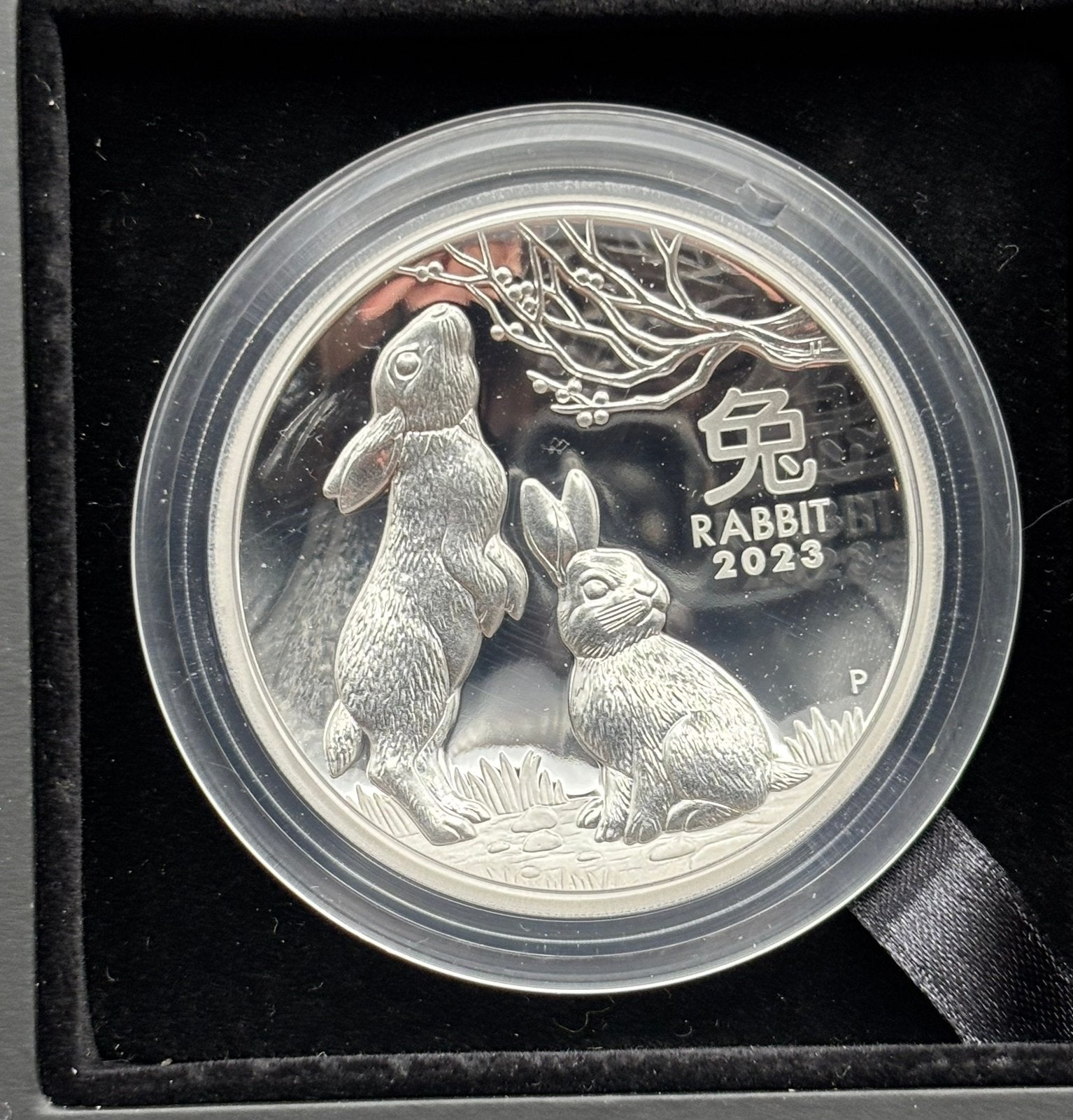 5oz year of the Rabbit High relief proof lunar III zilver, Ophalen of Verzenden, Zilver