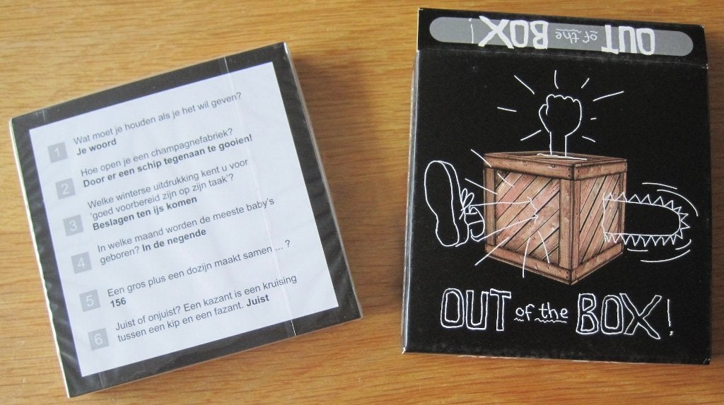 Out of the box - memory - domino - quiz in een - nieuw, Drie of vier spelers, Ophalen of Verzenden, Nieuw, Nova Carta