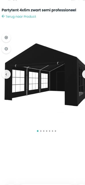 partytent, Ophalen, Partytent, 2 meter of meer, Zo goed als nieuw