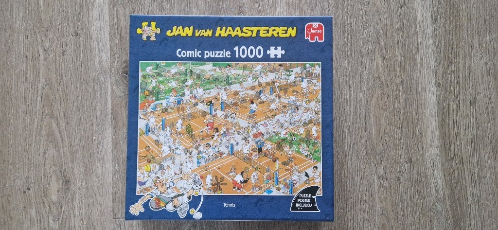 Jan van Haasteren Tennis, Ophalen of Verzenden, 500 t/m 1500 stukjes, Zo goed als nieuw, Legpuzzel