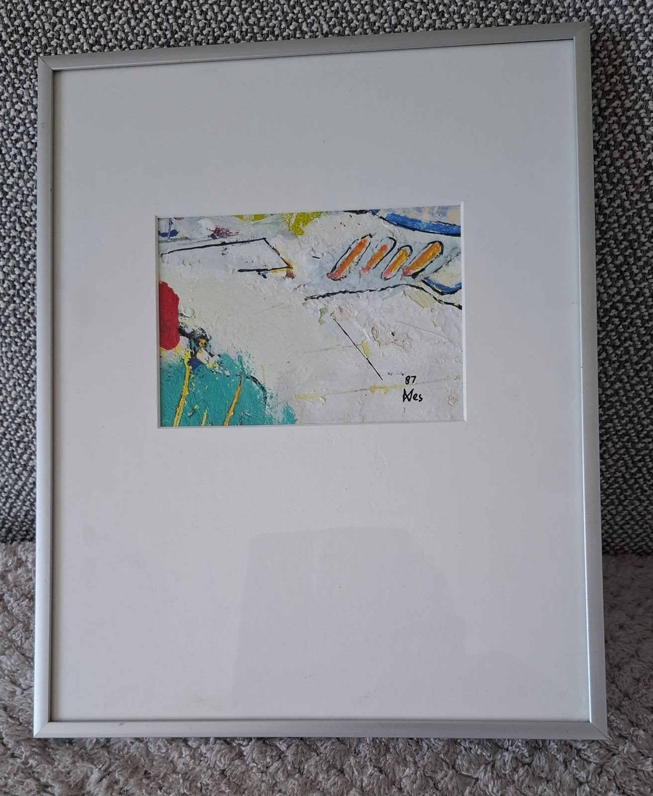 Schilderij Anna Mes (1935) Gemengde Techniek Op Papier, Ophalen of Verzenden