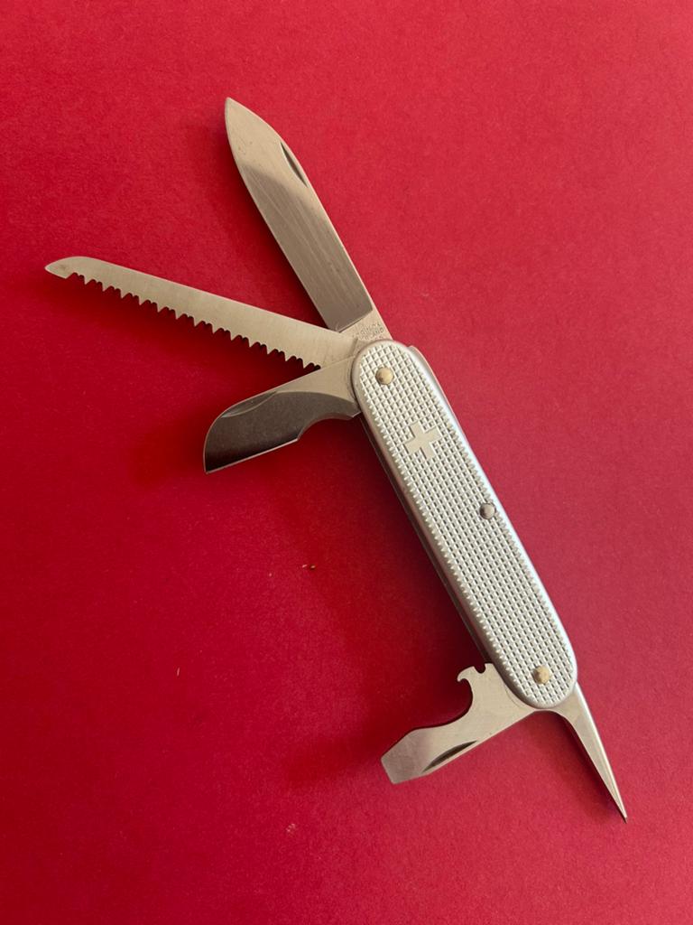 Victorinox Electrician Plus Alox Old Cross zakmes, Ophalen of Verzenden, Zo goed als nieuw