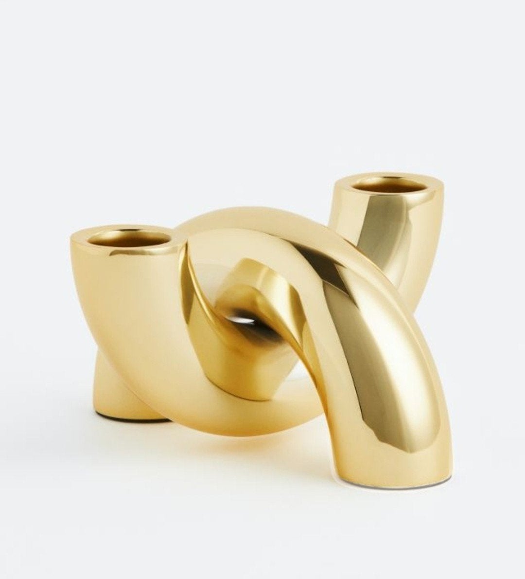 H&M HOME x Uncommon Matters Kandelaar Goud, Overige merken, Ophalen of Verzenden, Zo goed als nieuw, Metaal