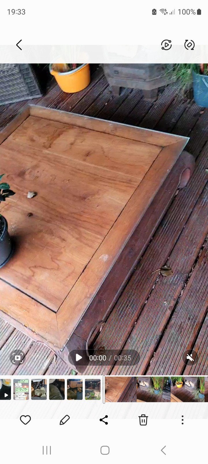 opknapper opiumsalontafel 130x130, Ophalen, Gebruikt, Opium tafel met rond aflopende poten, 5 – 50