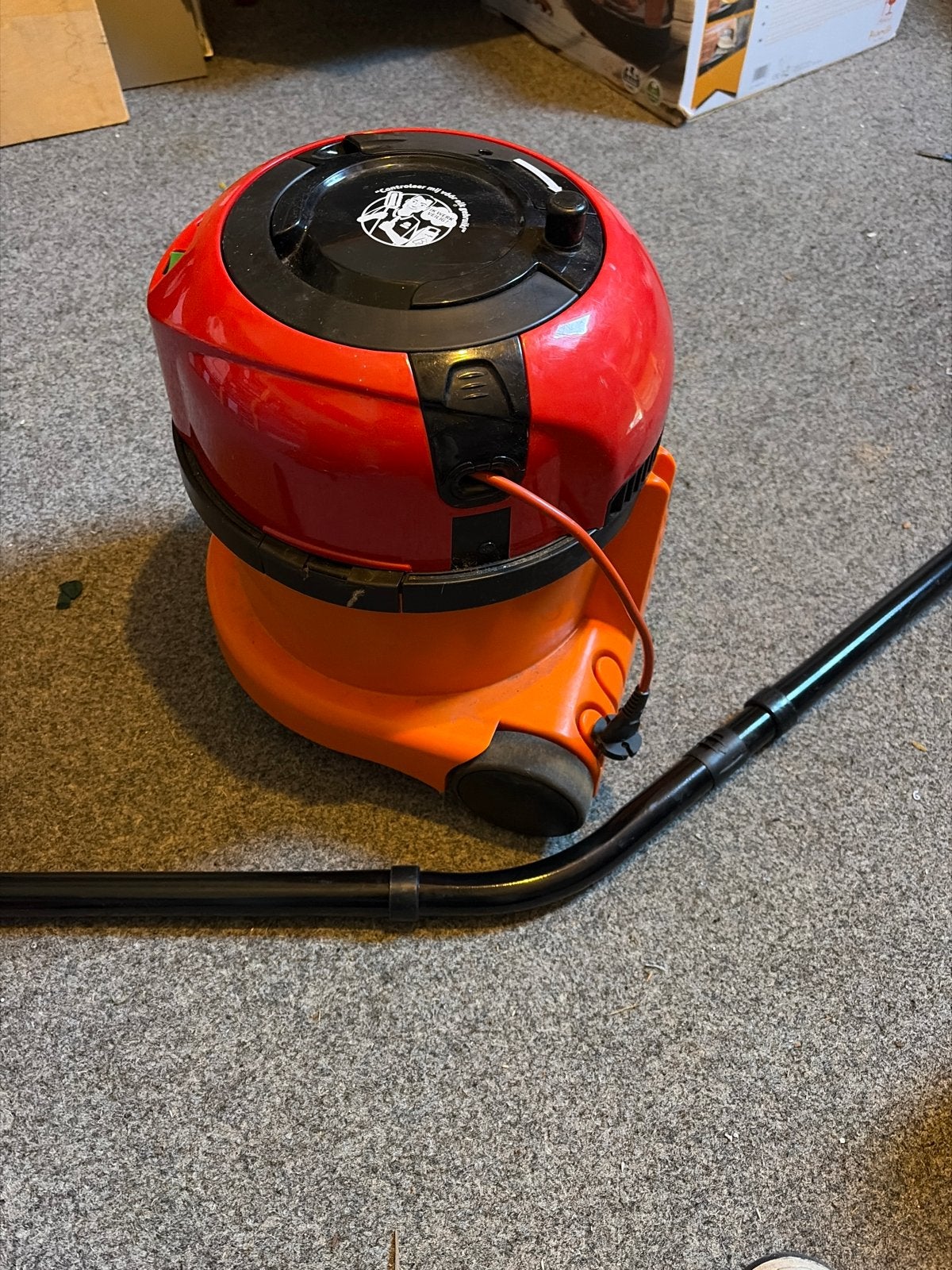 Numatic Henry stofzuiger, rood/oranje, gebruikt, Stofzak, Gebruikt, Numatic, Ophalen of Verzenden