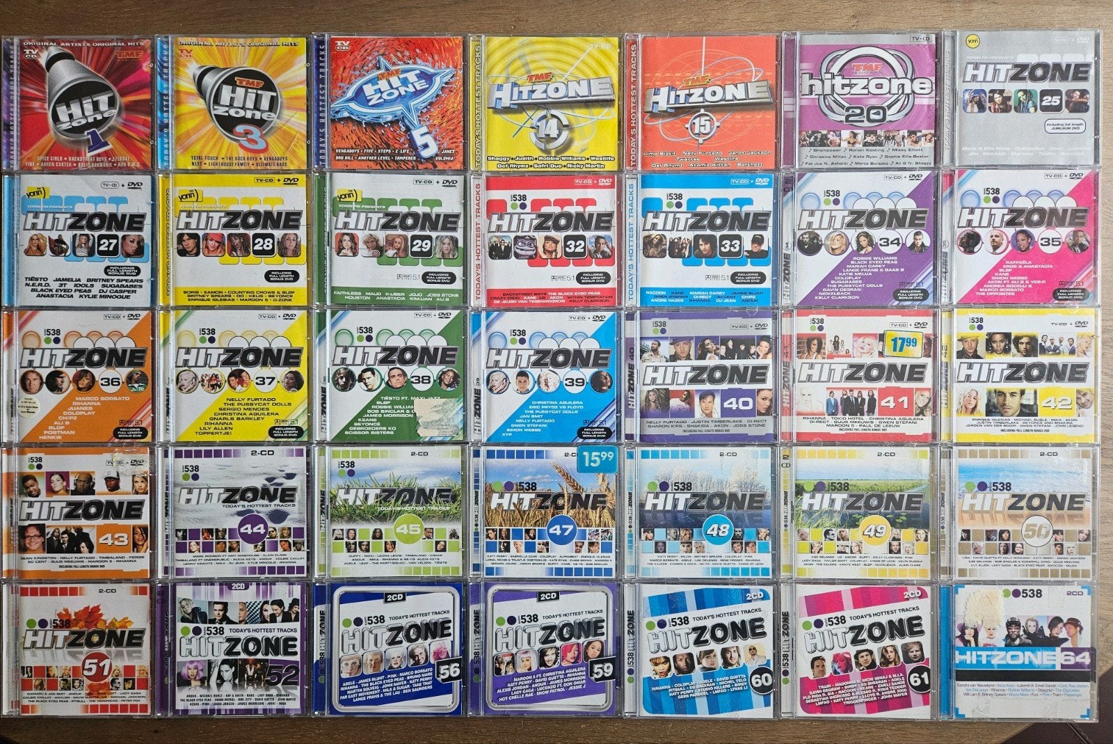 Grote collectie 538 Hitzone CD's - 35 albums, Cd's en Dvd's, Gebruikt, Pop, Ophalen of Verzenden, Verzamelalbum
