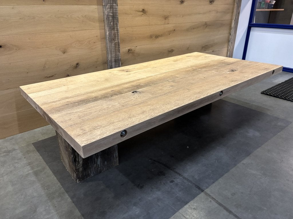 Eiken Klooster Tafelblad op Maat – Robuust & Uniek tafel, Huis en Inrichting, Tafels | Eettafels, Hout@hameren.nl, Hertog van beijerenstraat 2a
