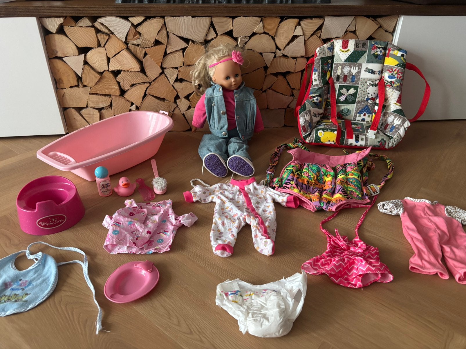 Zapf creation (Vintage) pop 55cm, Ophalen of Verzenden, Gebruikt, Babypop