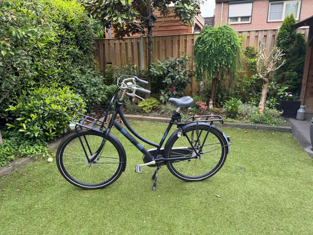 blauwe Cortina damesfiets met 3 versnellingen, Fietsen en Brommers, Fietsen | Dames | Damesfietsen, Overige merken, Gebruikt, Versnellingen