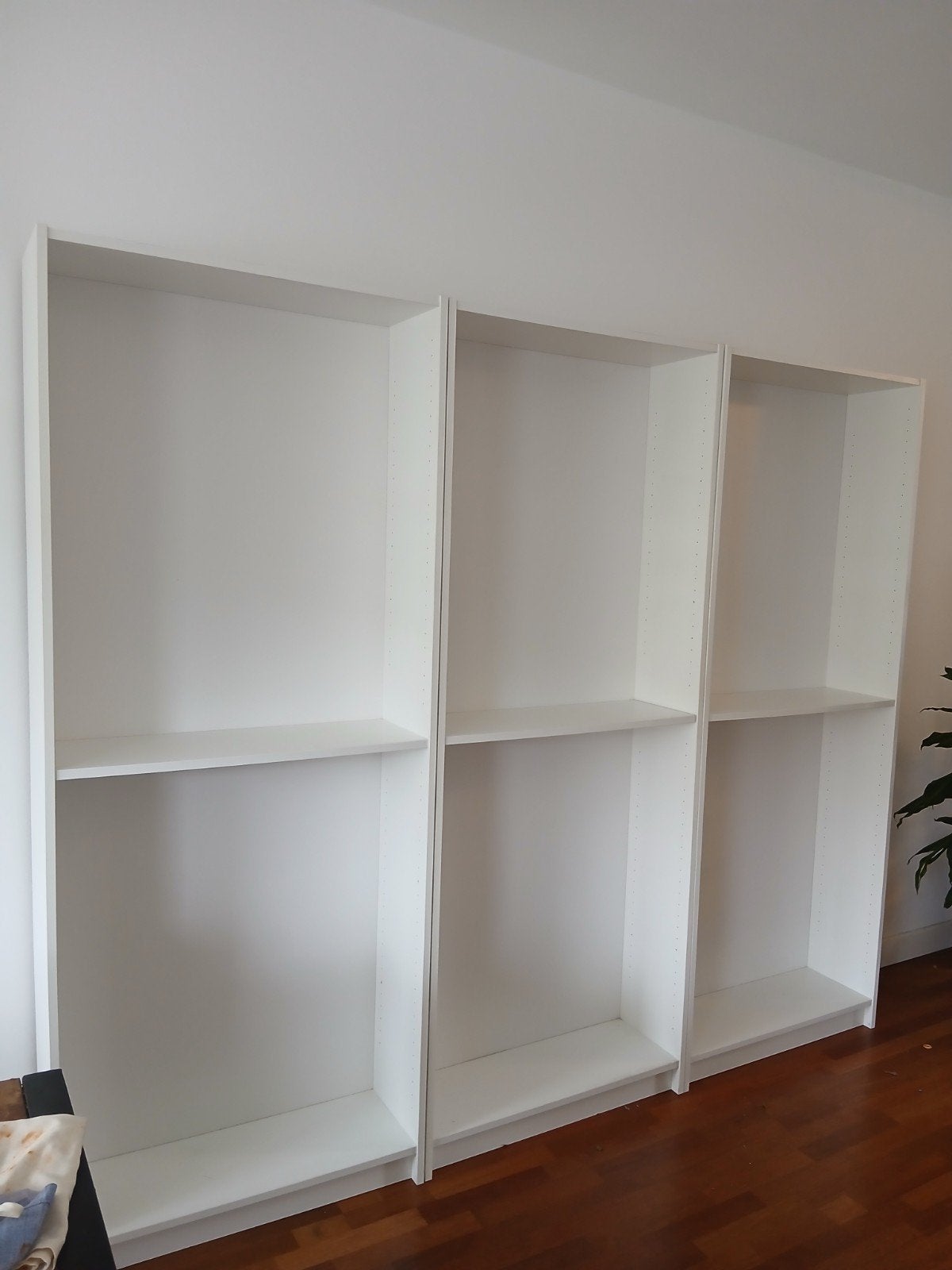 3 witte Billy boekenkasten 80 x 20 x 202 cm, Huis en Inrichting, Ophalen, Met plank(en), Gebruikt, 200 cm of meer
