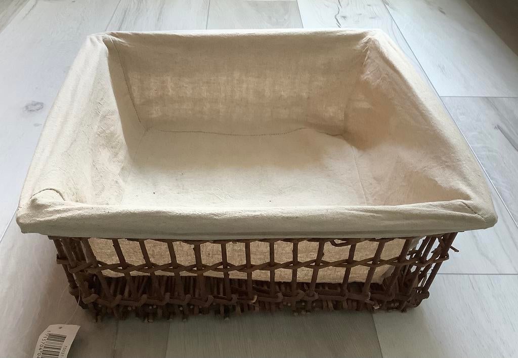 Nieuwe rieten mand, Mand, Vierkant, Nieuw, Ophalen of Verzenden