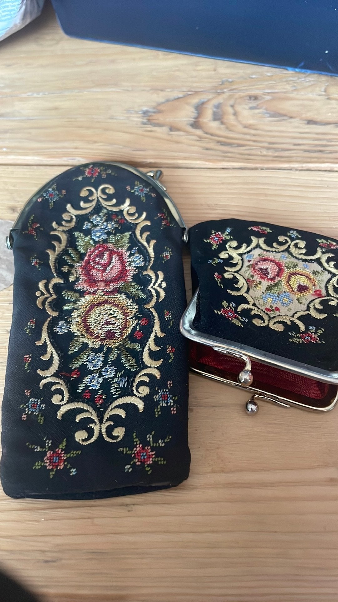 Bril en geld beursje, Antiek en Kunst, Ophalen of Verzenden, Dames