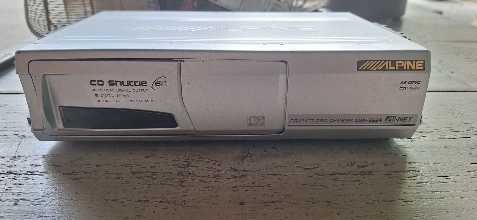 Alpine CHA-S624 CD Wisselaar - 6 CD Shuttle, Auto diversen, Autoradio's, Ophalen, Gebruikt