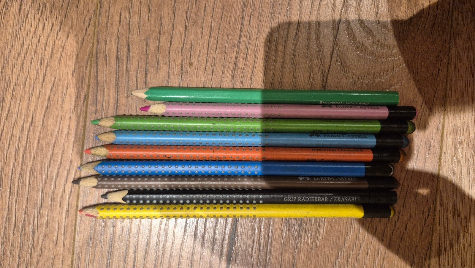 Set van 9 Faber-Castell kleurpotloden met grip, Ophalen of Verzenden